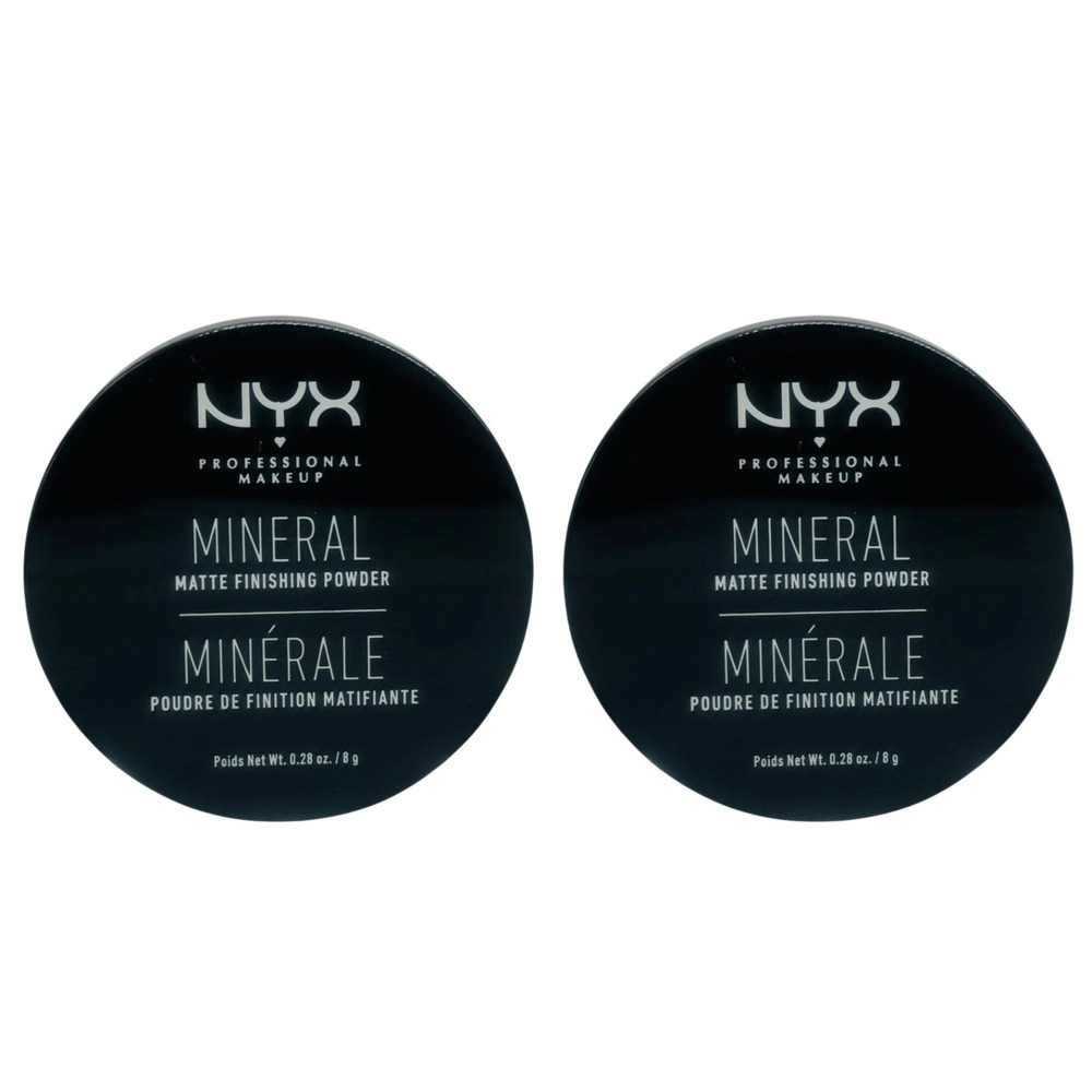 NYX Mineral Matte Finishing‎ Powder Medium/Dark BOGO Set - 0.28 oz Makeup